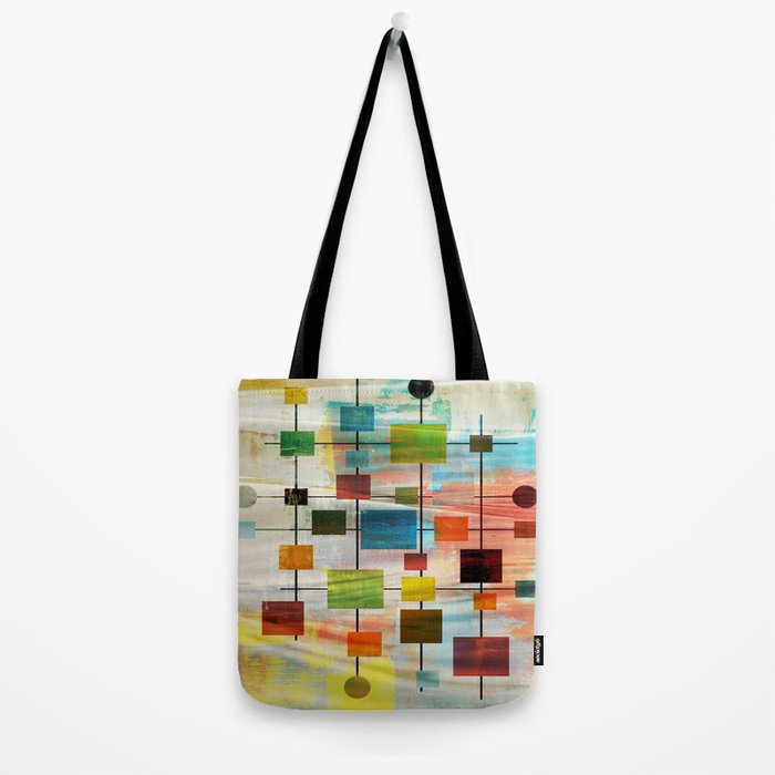 Mid-Century Modern Art 1.3 -  Graffiti Style Tote Bag Gallery Image 2