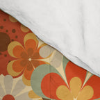 Patterned Retro 70's Floral Prints Comforter Gallery Image 4