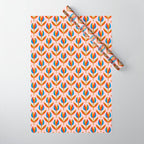 Bohemian Summer Tulips Pattern Wrapping Paper Gallery Image 1