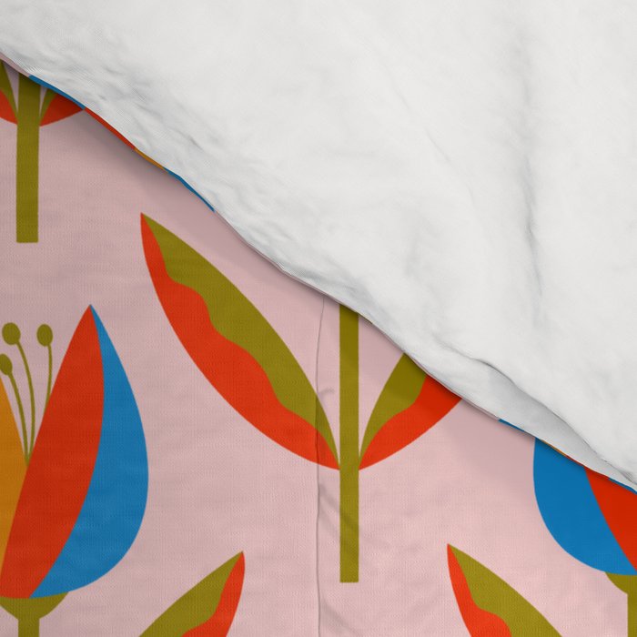 Bohemian Summer Tulips Pattern Comforter Gallery Image 4
