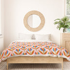 Bohemian Summer Tulips Pattern Duvet Cover Gallery Image 3