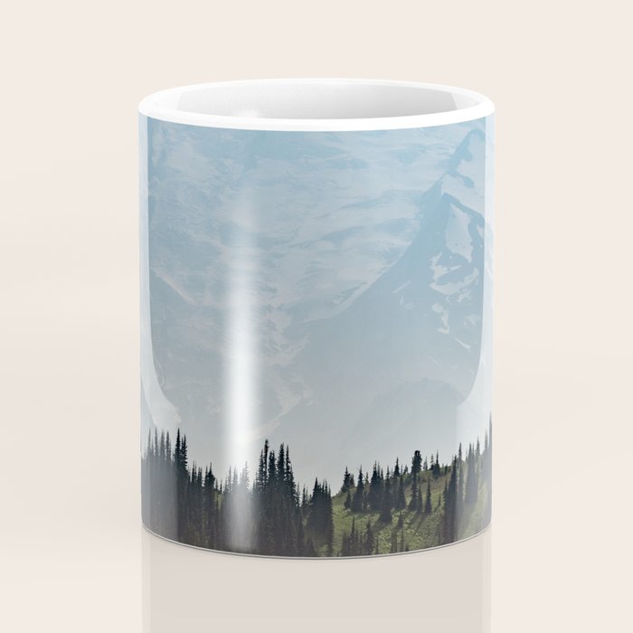 Epic Forest Mountain Adventure - Mount Rainier National Park Coffee Mug Gallery Image 4