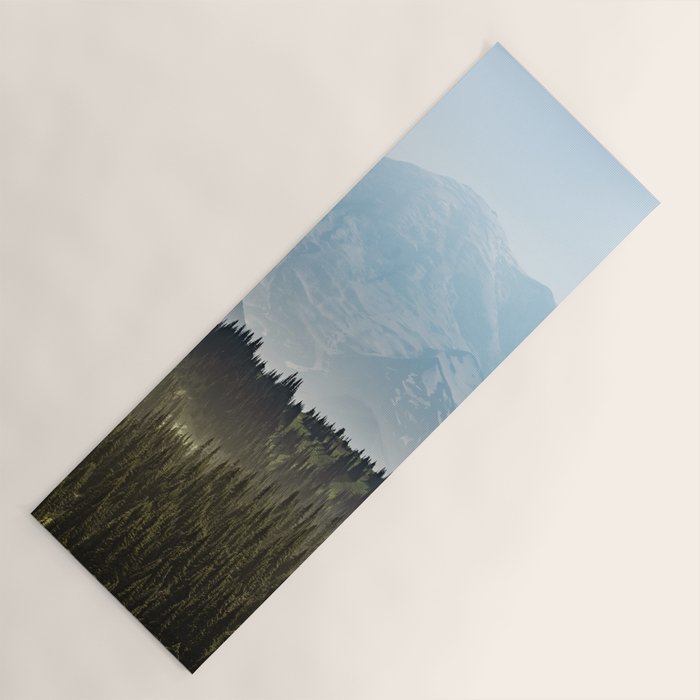 Epic Forest Mountain Adventure - Mount Rainier National Park Yoga Mat Gallery Image 1