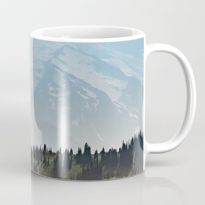 Epic Forest Mountain Adventure - Mount Rainier National Park Coffee Mug Gallery Image 1