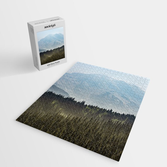 Epic Forest Mountain Adventure - Mount Rainier National Park Jigsaw Puzzle Gallery Image 2