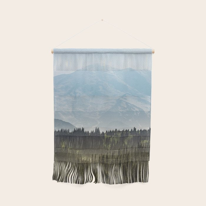 Epic Forest Mountain Adventure - Mount Rainier National Park Wall Hanging Gallery Image 1
