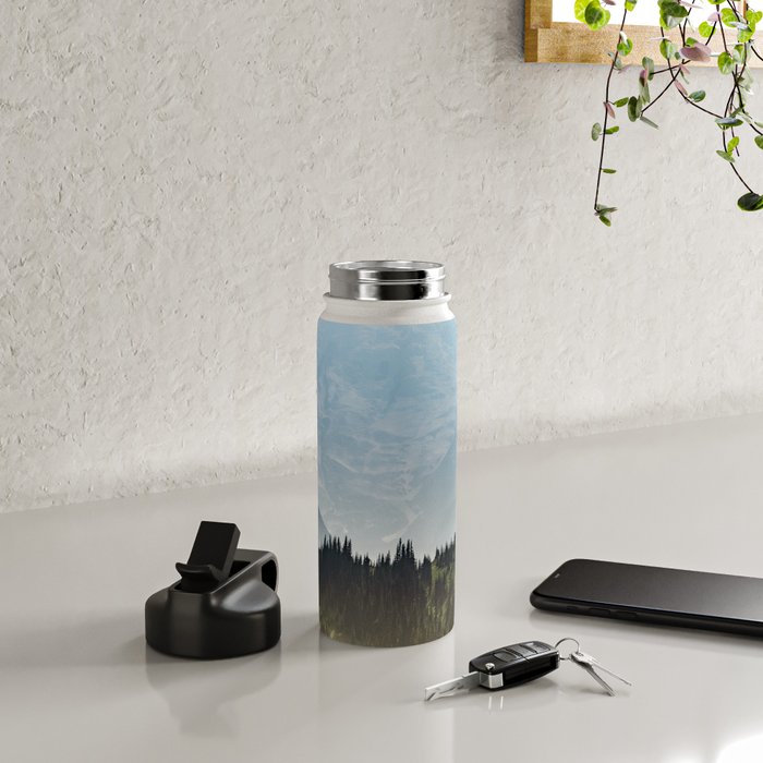Epic Forest Mountain Adventure - Mount Rainier National Park Water Bottle Gallery Image 4