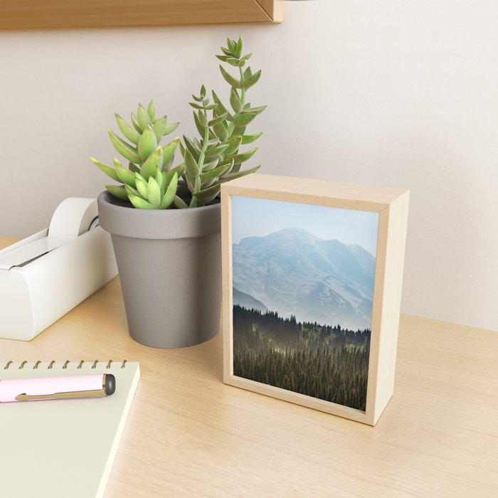 Epic Forest Mountain Adventure - Mount Rainier National Park Mini Art Print Gallery Image 2
