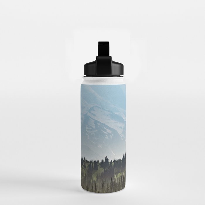 Epic Forest Mountain Adventure - Mount Rainier National Park Water Bottle Gallery Image 2