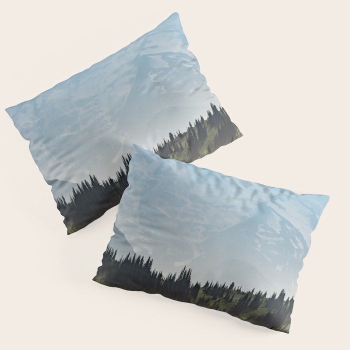 Epic Forest Mountain Adventure - Mount Rainier National Park Pillow Sham Gallery Image 3
