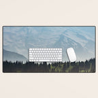 Epic Forest Mountain Adventure - Mount Rainier National Park Desk Mat Gallery Image 1