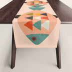 mid mod retro fishes pink Table Runner Gallery Image 1