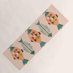 mid mod retro fishes pink Yoga Mat Gallery Image 1