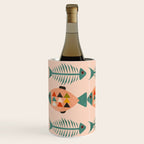 mid mod retro fishes pink Wine Chiller Gallery Image 2