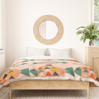mid mod retro fishes pink Duvet Cover Gallery Image 3