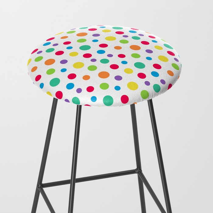 Rainbow Polka Dot Party Stool Gallery Image 2