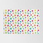 Rainbow Polka Dot Party Rug Gallery Image 2