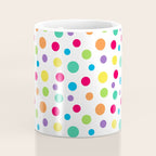 Rainbow Polka Dot Party Coffee Mug Gallery Image 4
