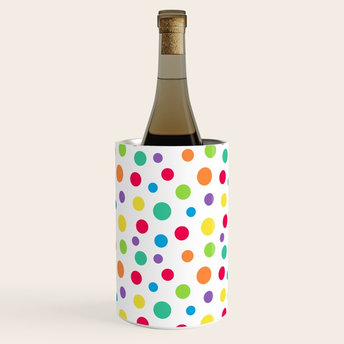 Rainbow Polka Dot Party Wine Chiller Gallery Image 2