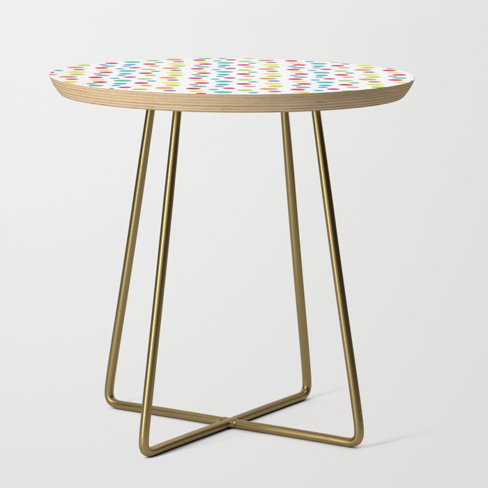 Rainbow Polka Dot Party Side Table Gallery Image 1