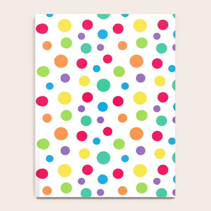Rainbow Polka Dot Party Notebook Gallery Image 4