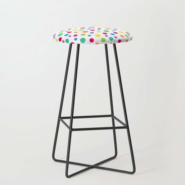 Rainbow Polka Dot Party Stool Gallery Image 1