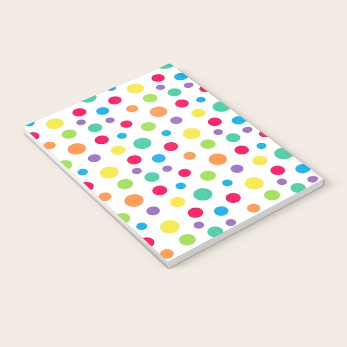 Rainbow Polka Dot Party Notebook Gallery Image 3