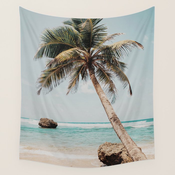a palm tree ii Wall Tapestry Gallery Image 1