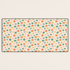 Retro christmas star shape art pattern Desk Mat Gallery Image 3