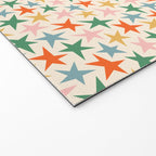 Retro christmas star shape art pattern Welcome Mat Gallery Image 2