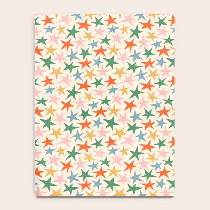 Retro christmas star shape art pattern Notebook Gallery Image 4