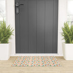 Retro christmas star shape art pattern Welcome Mat Gallery Image 3
