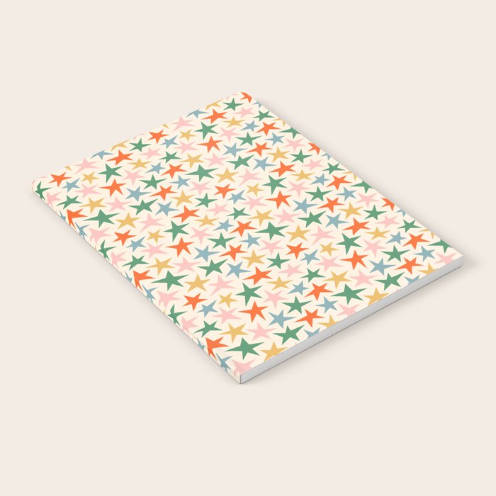 Retro christmas star shape art pattern Notebook Gallery Image 1