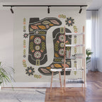Cowboy boots and flowers Wall Mural Gallery Image 1