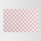 Checkerboard Light Pink Rug Gallery Image 2