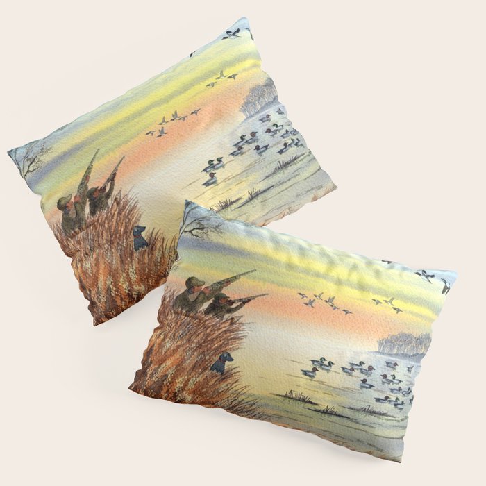 Duck Hunting With Dad For Goldeneye Pillow Sham Gallery Image 1
