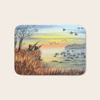Duck Hunting With Dad For Goldeneye Bath Mat Gallery Image 1