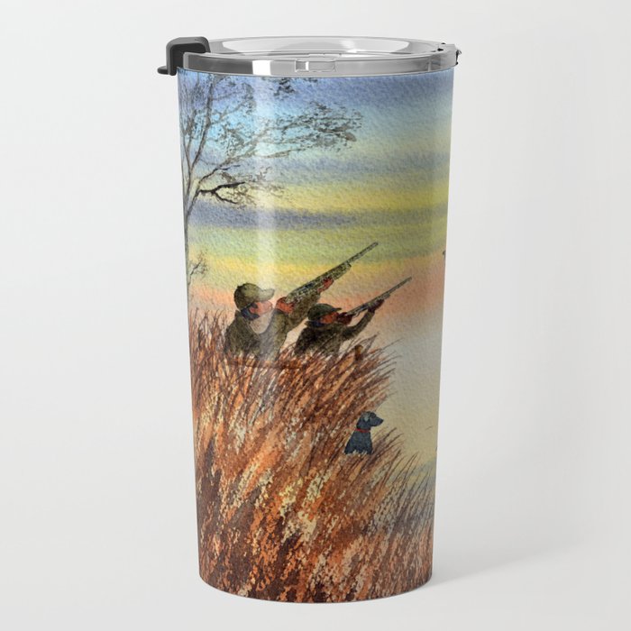 Duck Hunting With Dad For Goldeneye Travel Mug Gallery Image 3