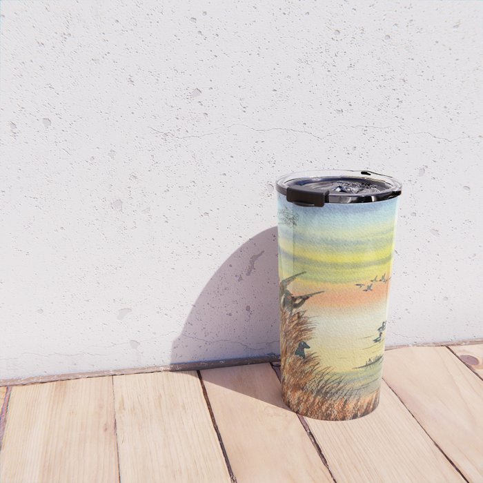 Duck Hunting With Dad For Goldeneye Travel Mug Gallery Image 4