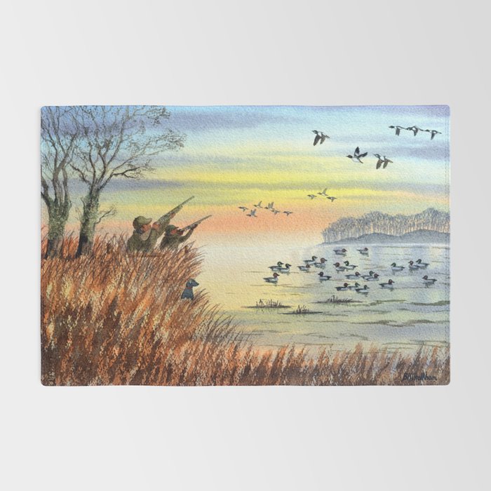 Duck Hunting With Dad For Goldeneye Rug Gallery Image 2