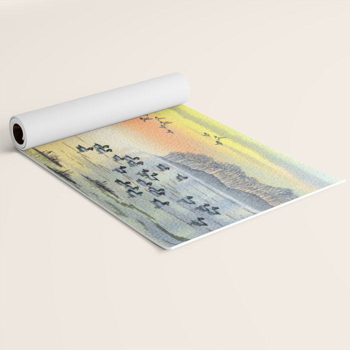 Duck Hunting With Dad For Goldeneye Yoga Mat Gallery Image 2