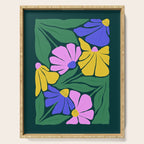 Midnight Summer: Matisse Foliage | Flower Market 001 Serving Tray Gallery Image 1