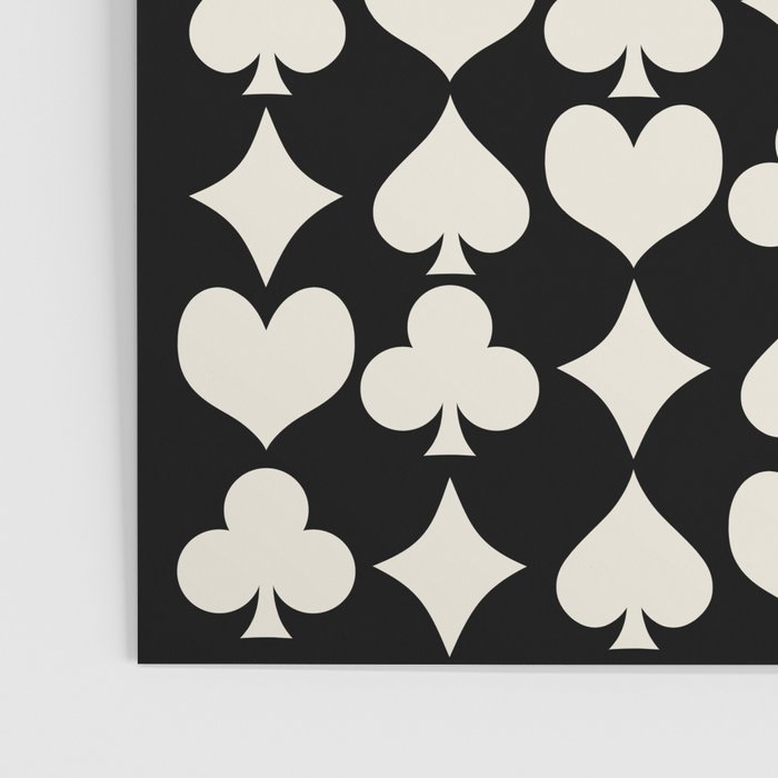 Card Suit Motifs I Black and White Poster Gallery Image 3