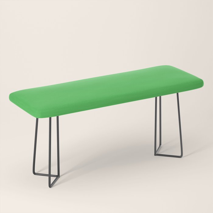 Solid Bright Kelly Green Color Bench Gallery Image 1