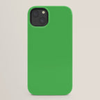 Solid Bright Kelly Green Color iPhone Case Gallery Image 22