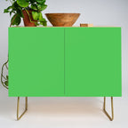 Solid Bright Kelly Green Color Credenza Gallery Image 1