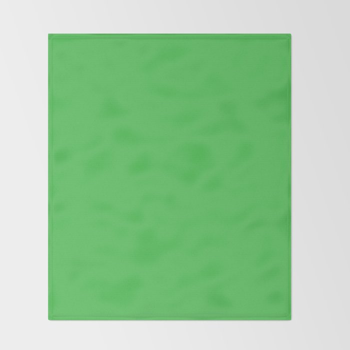 Solid Bright Kelly Green Color Throw Blanket Gallery Image 2