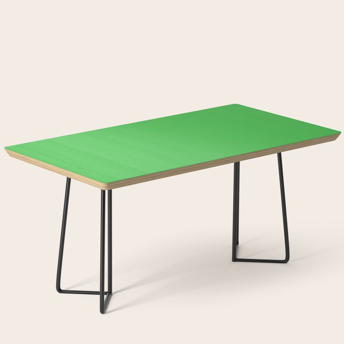Solid Bright Kelly Green Color Coffee Table Gallery Image 1