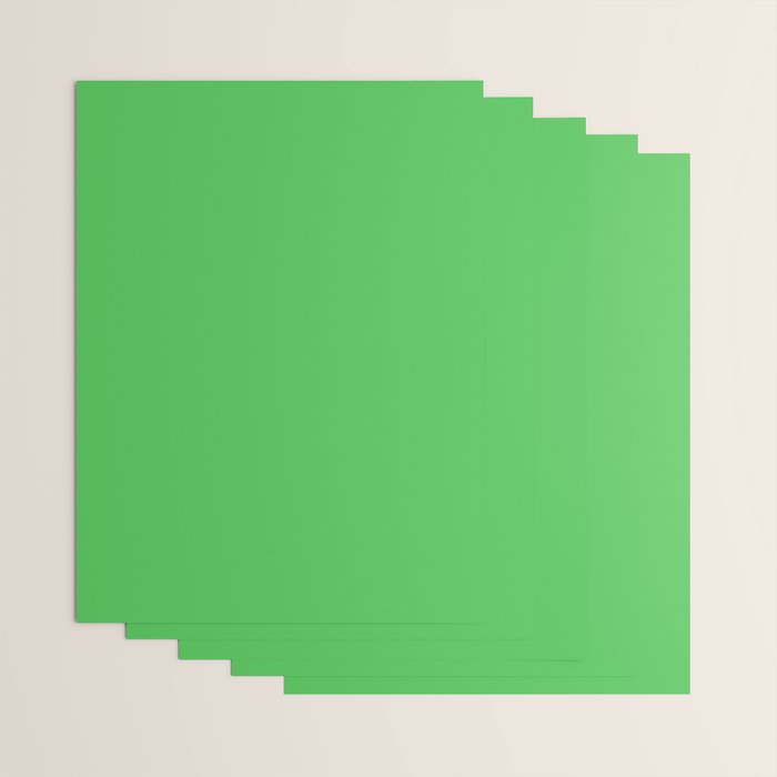 Solid Bright Kelly Green Color Wrapping Paper Gallery Image 3