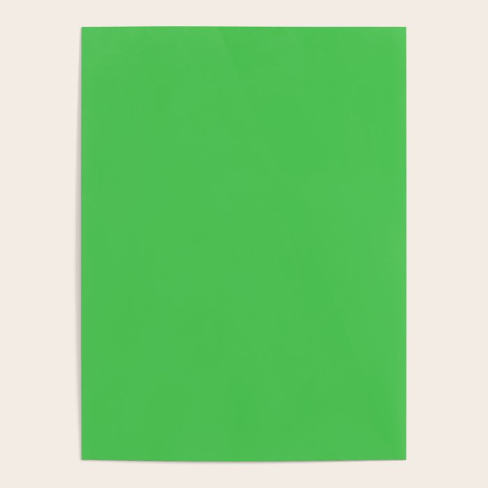 Solid Bright Kelly Green Color Poster Gallery Image 4